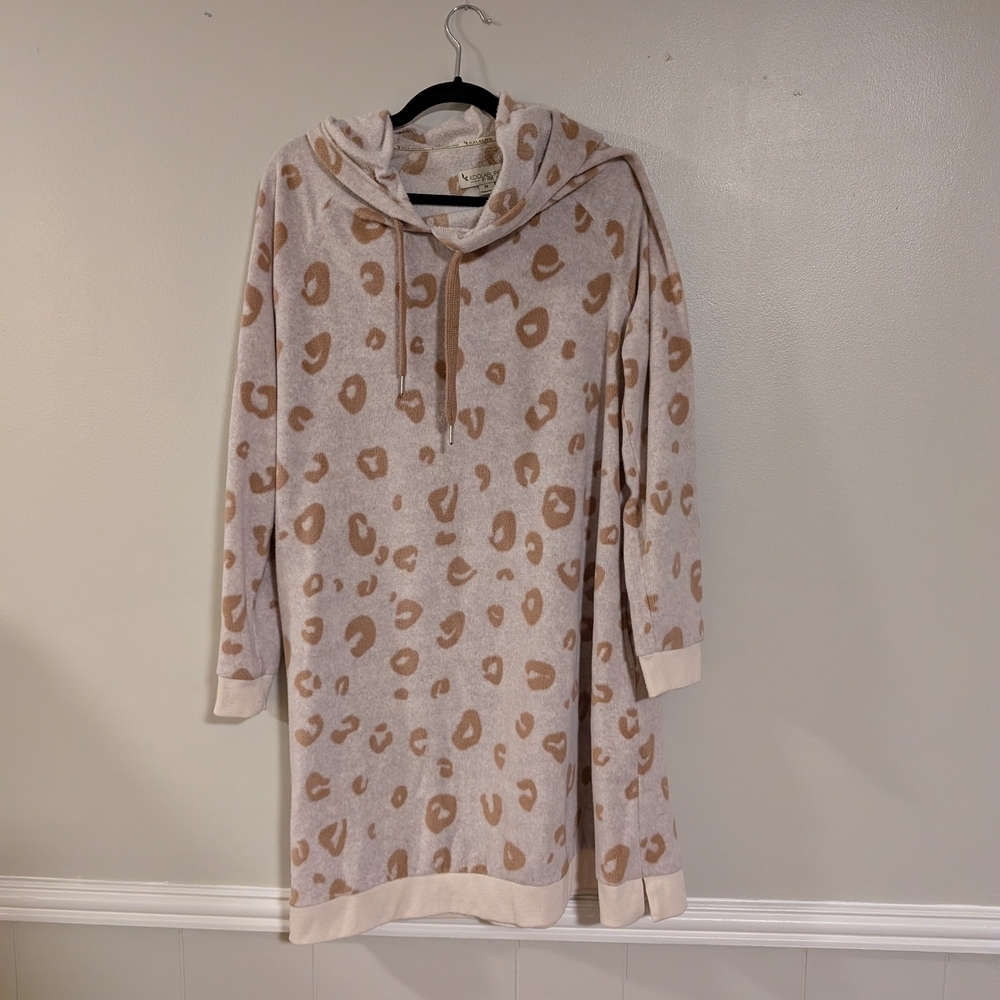 Koolaburra UGG Women's Leapard Print Long Sleeve‎ Hoodie Size M